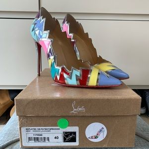 Louboutin Explotek 100 Patent / Specchio BNIB